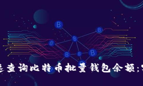 如何快速查询比特币批量钱包余额：实用指南